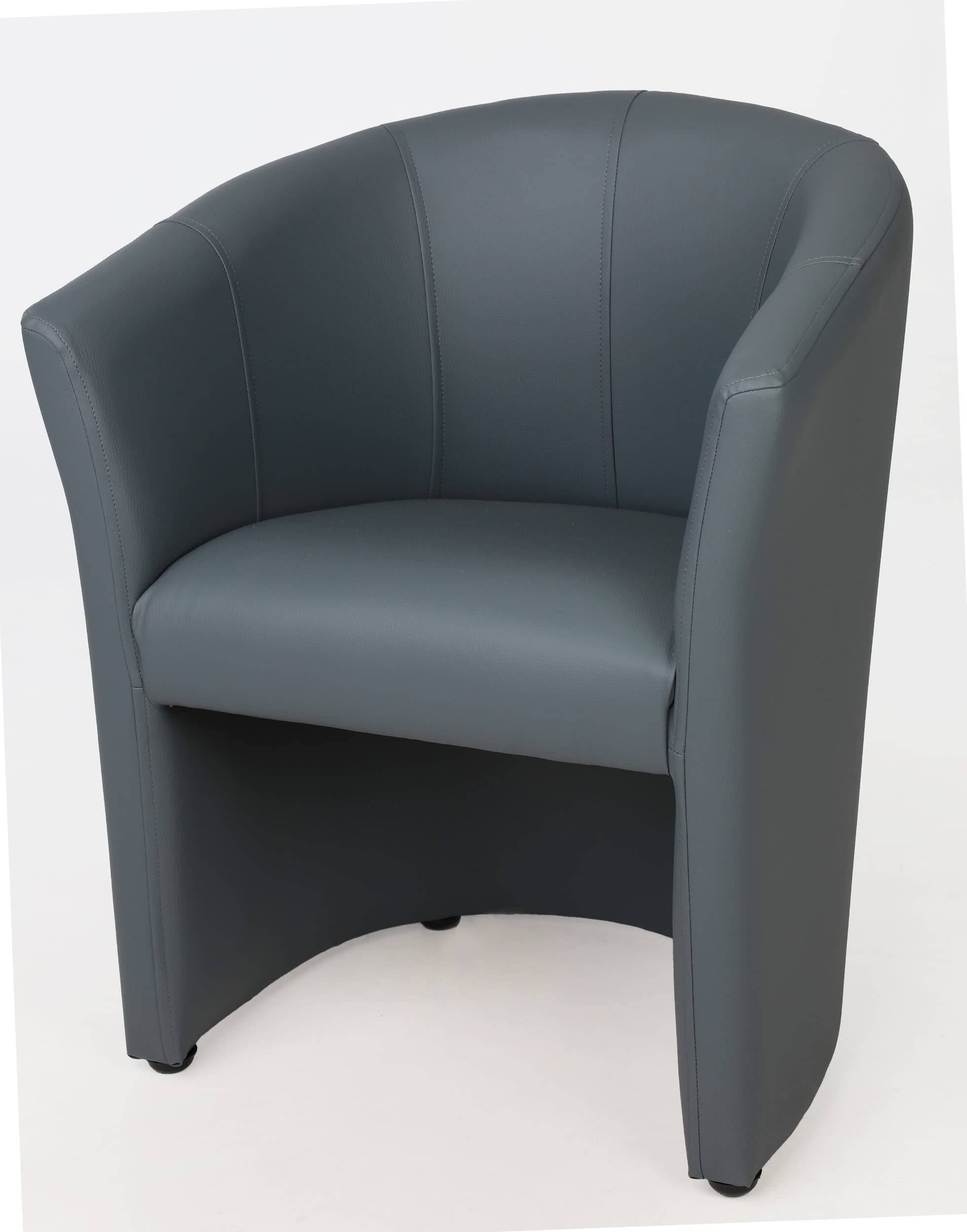 Generisch Design Cocktailsessel Farbe Grau Sessel Clubsessel Loungesessel Club Möbel Bürosessel Praxismöbel Kunstleder Neu