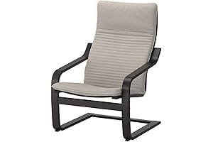 Tantra Chair Ikea Poang Armchair Black-Brown Knisa Light Beige