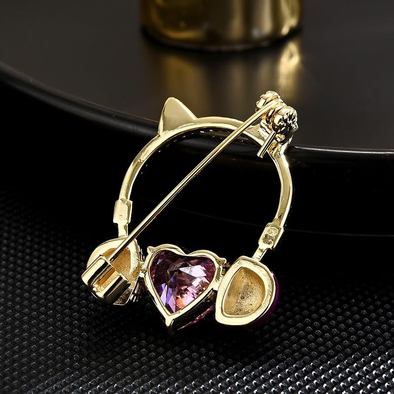 Image of Elegant Pearl Flower Designer Brooch Pins Broches Costume Jewelry For Women Fashion Christmas Gift (Headset)