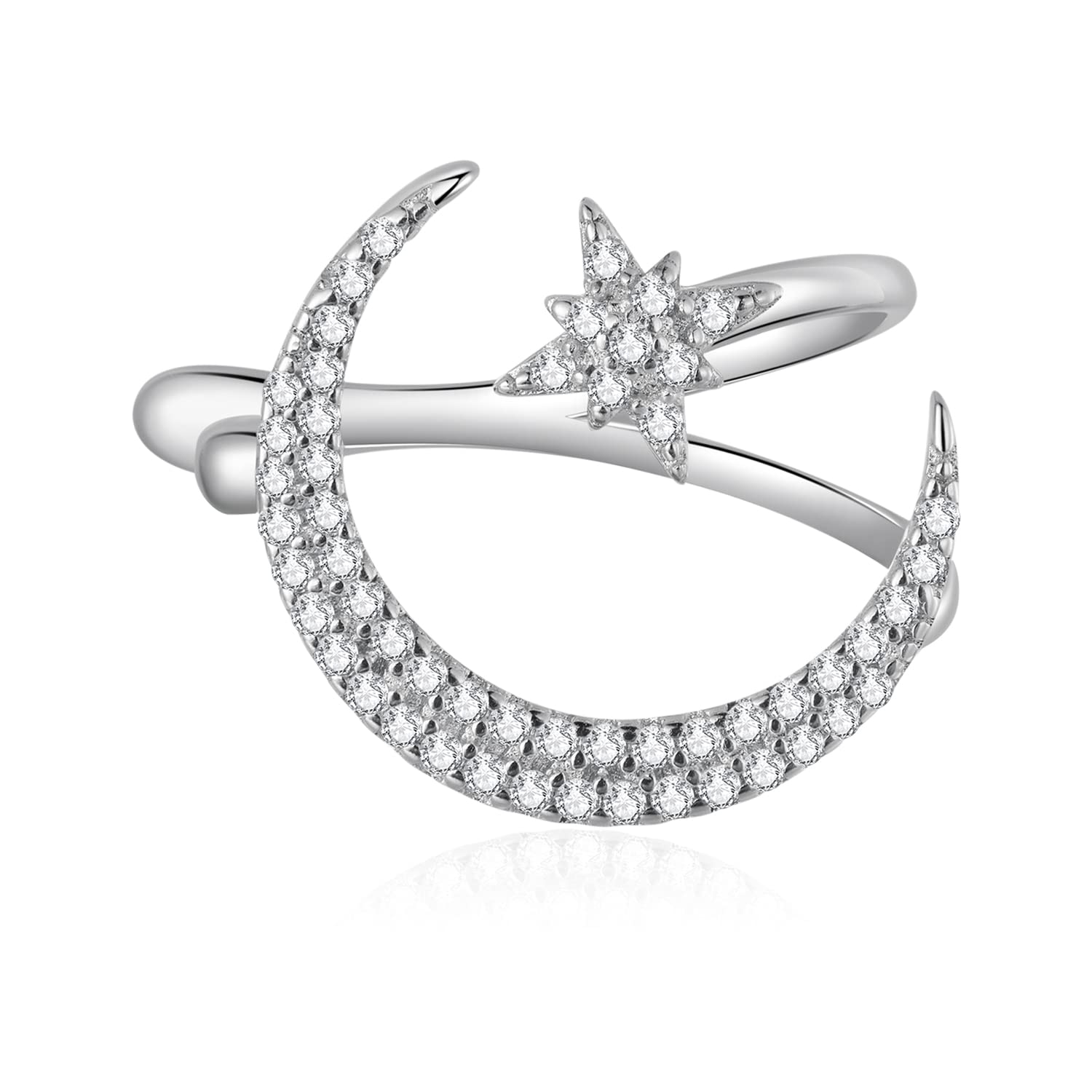 WBDWWTD 25 Orecchini a Polsino Auricolare in Argento Sterling con Clip Non penetrante su Orecchini a Polsino cartilagineo