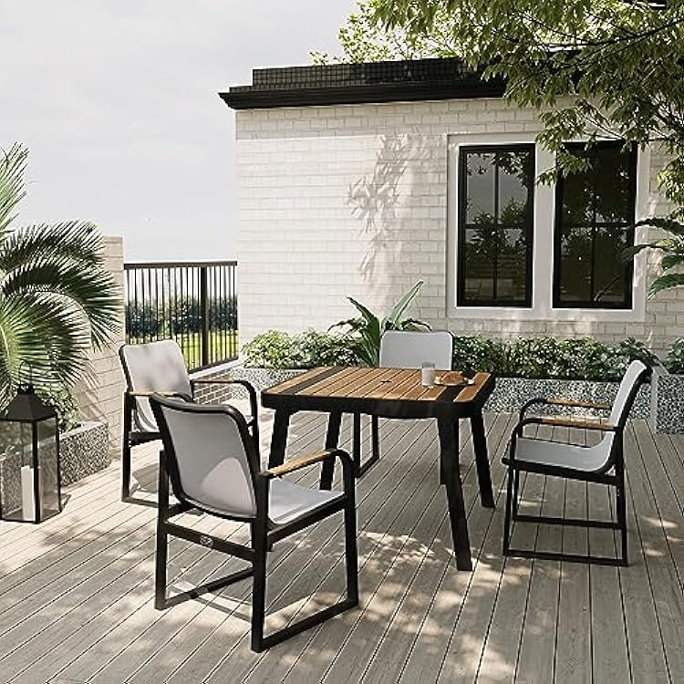 EAST OAK Signature Pieces Outdoor Dining Set, South Korea Ubuy