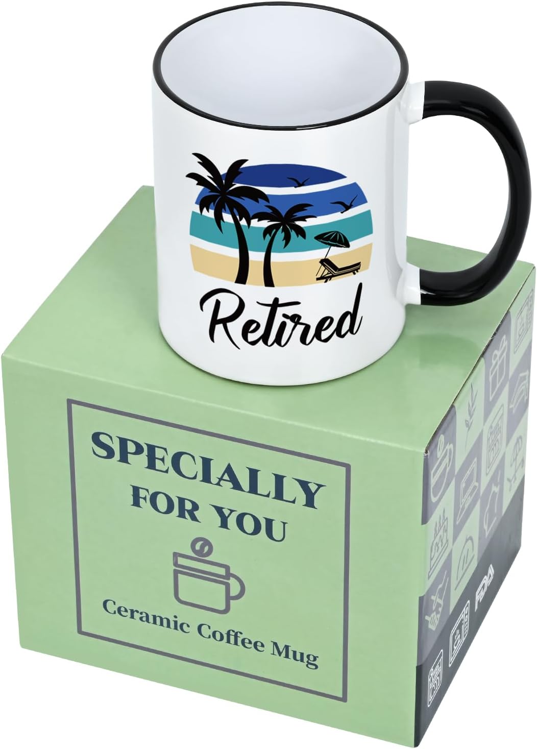 YHRJWN Retirement Gifts for Men Women, Retirement Gift for Woman, Retired Mug, Funny Retired Gifts for Friends Family Coworkers, 11Oz - Image 9