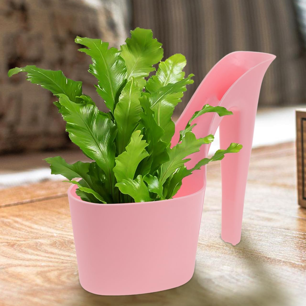 Totority High Heel Flower Pots 2pcs for Indoor Outdoor Use, Decorative Stylish Plant Holders for Home, Garden, Balcony – Durable Waterproof Plastic, Unique Artistic Design, for Plant