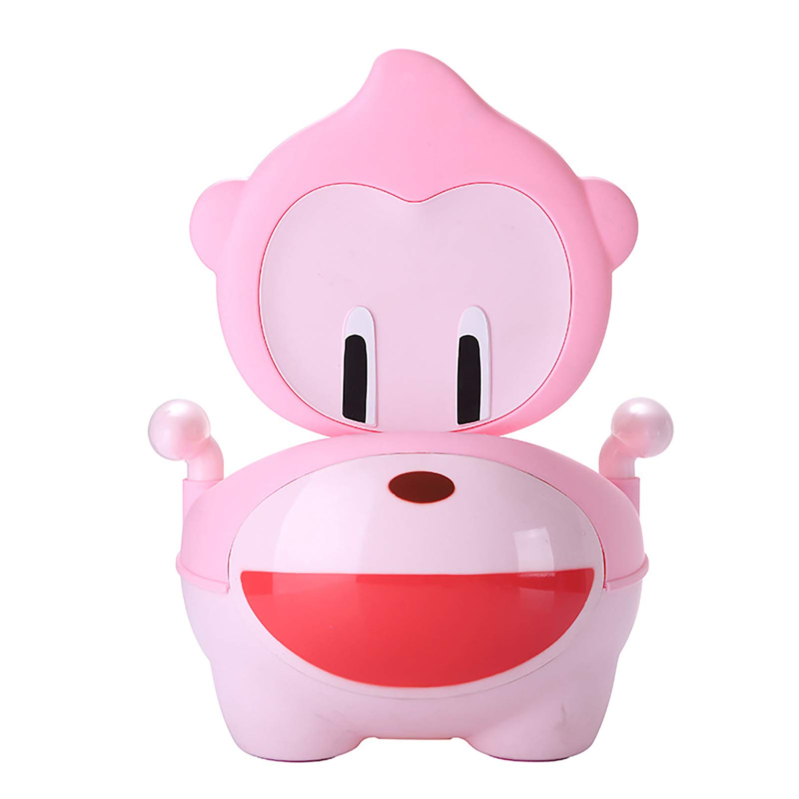 Vasino da Toilette per Bambini, Sedia per vasino per Bambini e Bambine, Design ergonomico Antiscivolo Perfetto per i Bambini Piccoli,Rosa