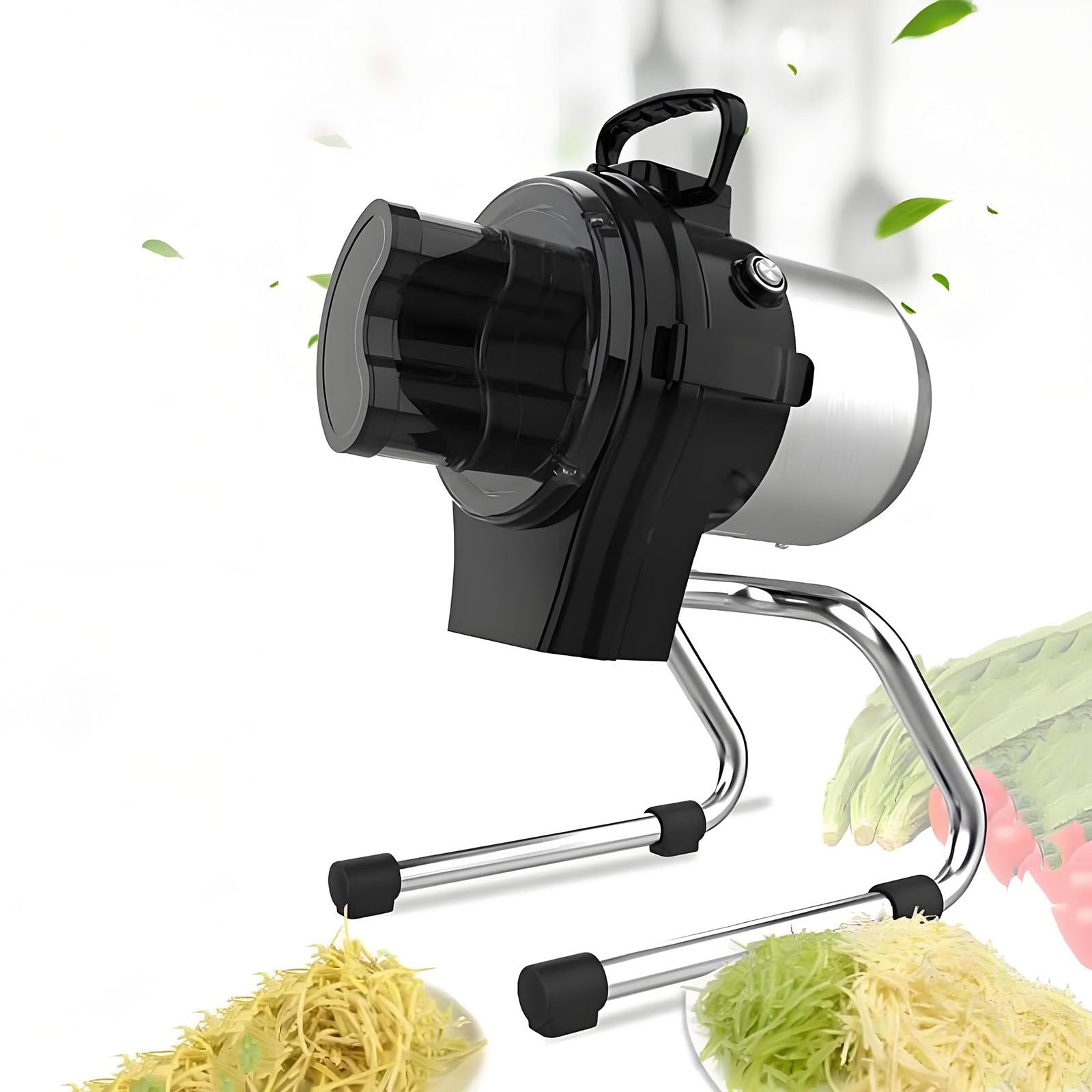 GYKOZY Electric Vegetable Chopper, Commercial Vegetable Slicer, Scallion Cutters Food Processor, 1-5mm Adjustable Thickness, 6000RPM for Veggie Onion Garlic Ginger Chili Potato