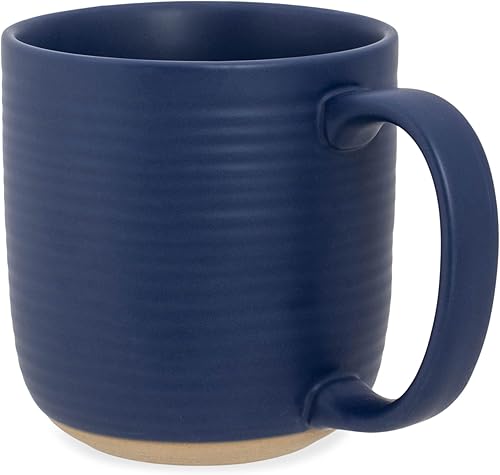 Miniatura 9 de Elanze Designs Juego de 4 tazas de café con fondo de arcilla cruda de 16 onzas, color morado