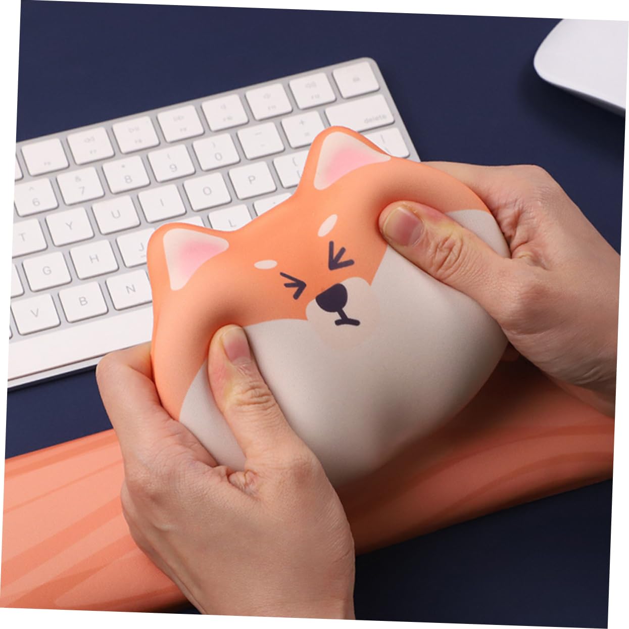 iplusmile 5stücke Ergonomische Handgelenkauflage Mit Süßem Hundemuster Memory Foam Und Rutschfester Unterseite Für Büro Und Gaming Schmerzlinderung Und Unterstützung Handgelenks