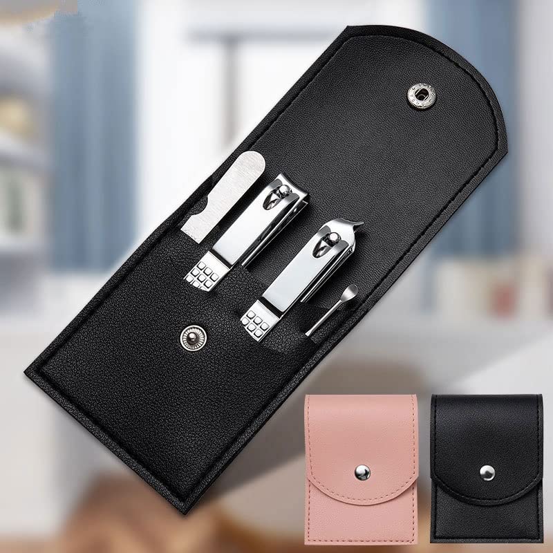 4pcs-Manicure-Nail-Clippers-Cutter-Pedicure-Travel-Hygiene-Kit-DropStainless-Steel-Nail-Cutter-Color-Black-JoJos-Bizarre-Adventure1-Size-4PCS-Black-JoJos-Bizarre-Adventure1