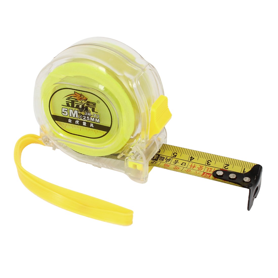 Aexit Telescoping 25mm Tools & Home Improvement Width Metric Ruler Range Measuring Measure Tape Clear Tape Measures Yellow 5M
