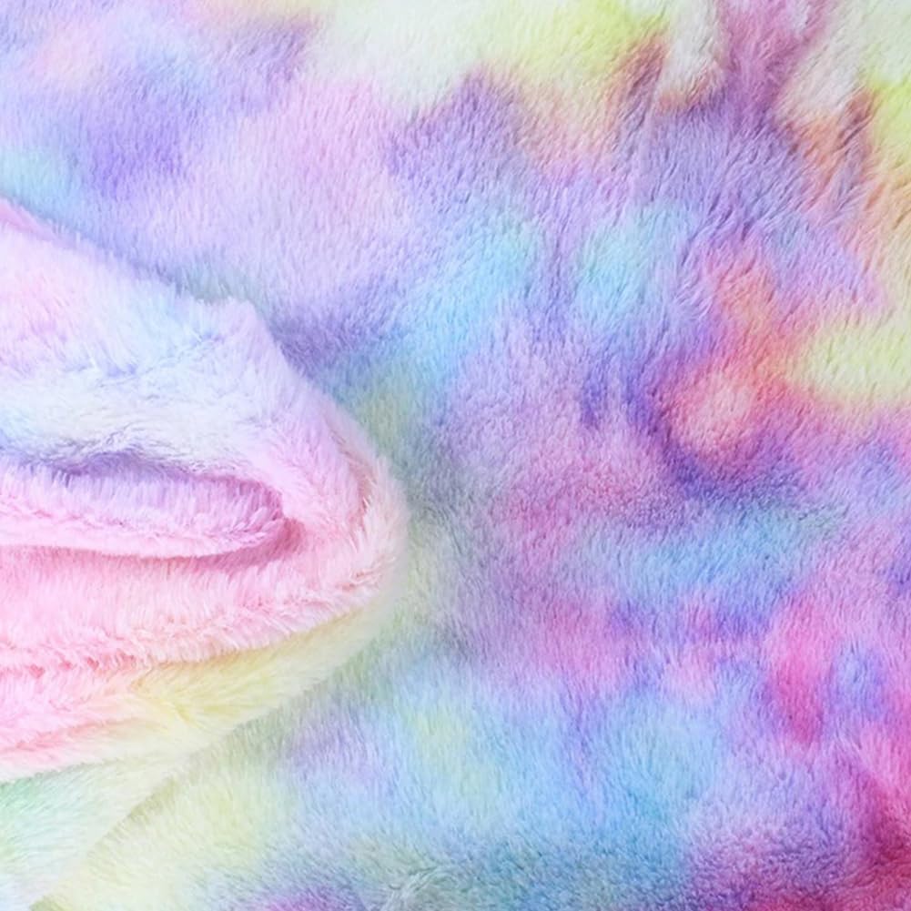 Tissu doux en polyester coloré pour coudre des doudous et loisirs créatifs