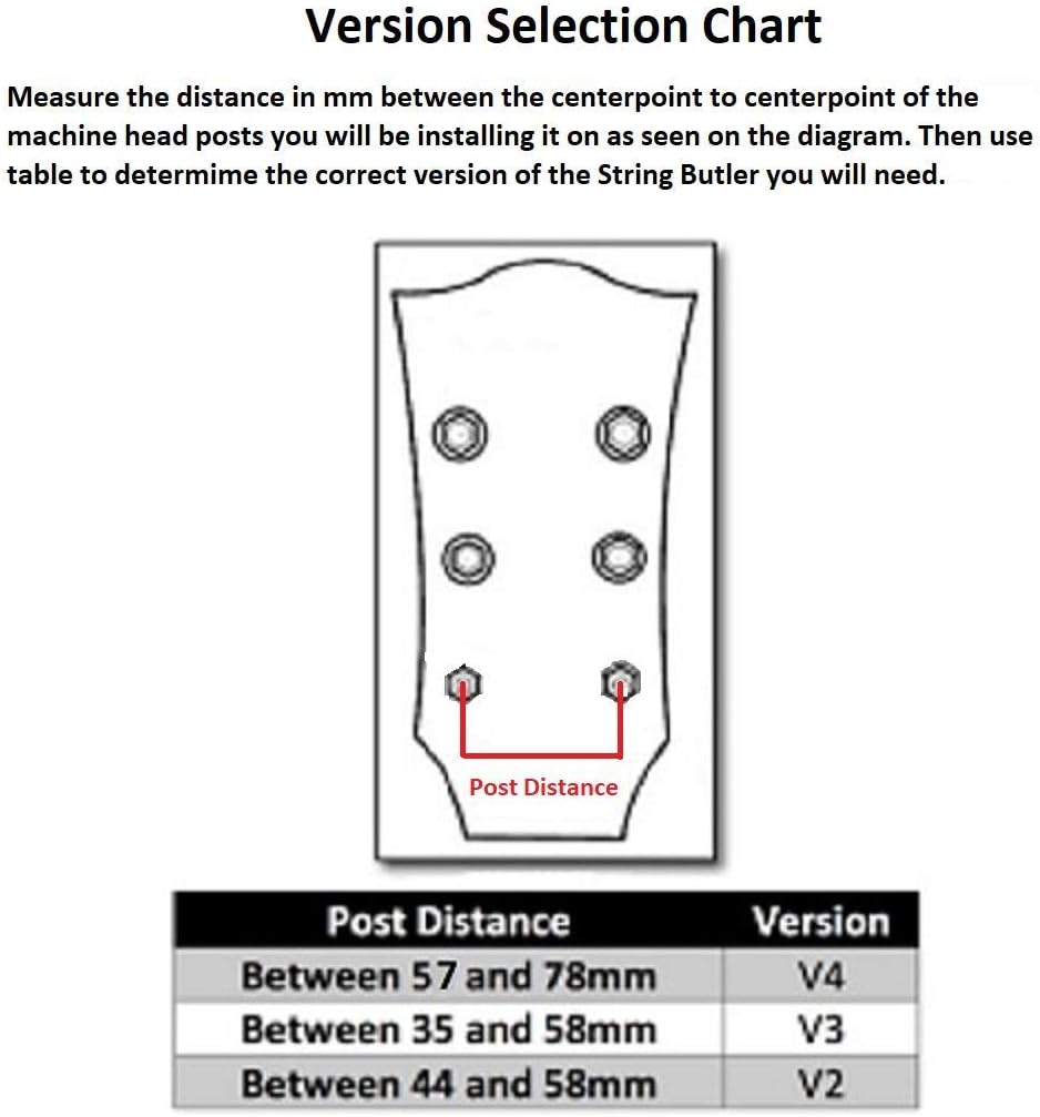 V2 Standard (Black and Silver) - Best Guitar Upgrade to Improve Tuning Stability