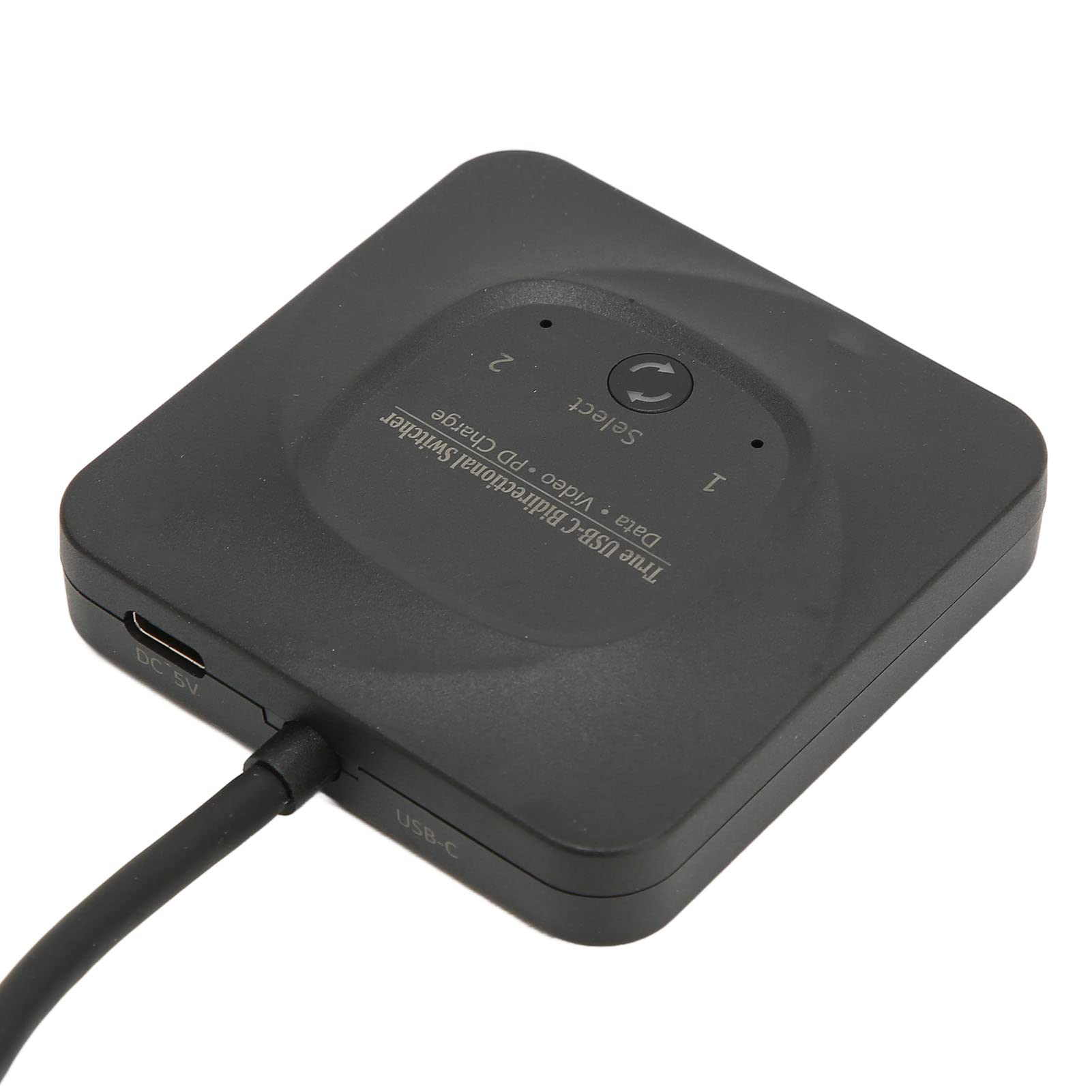 USB C Switch, 8K60Hz Bi Directional USB C Switcher for 2 Computers, 10Gbps Data Transfer, PD 100W Charging Type C KVM Switch with 3 Type C Cable,