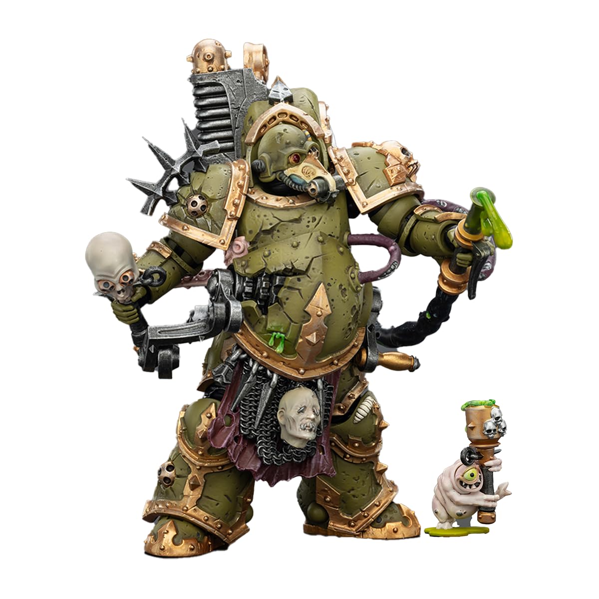 JOYTOY Warhammer 40K 1/18 Action Figure 15+, Death Guard, Foul Blightspawn, with Plague Sprayer 4.92" Collectible Model Birthday Gifts, JT02892