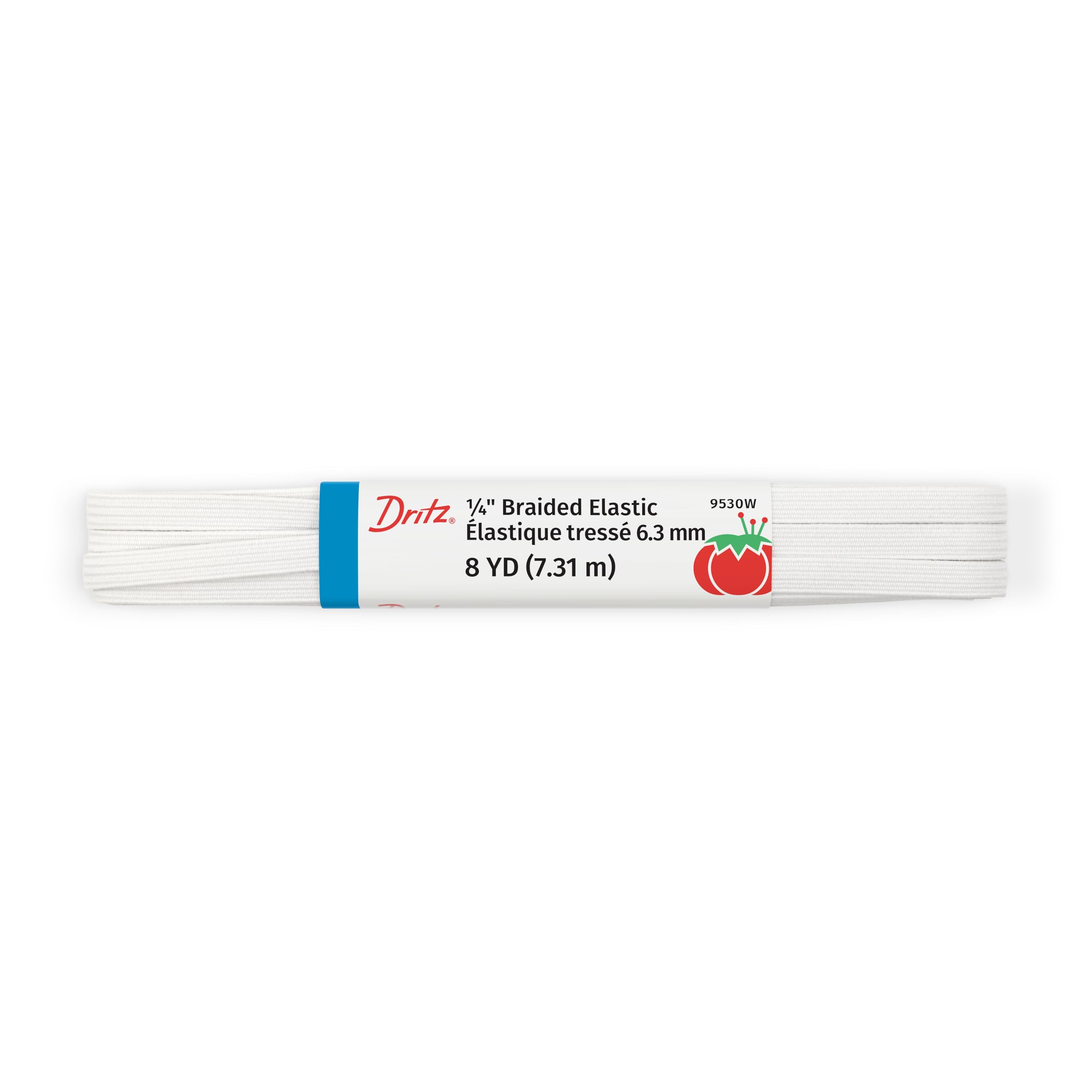 Amazon.com: Dritz Braided Elastic 1/4'X8yd-White : Arts, Crafts