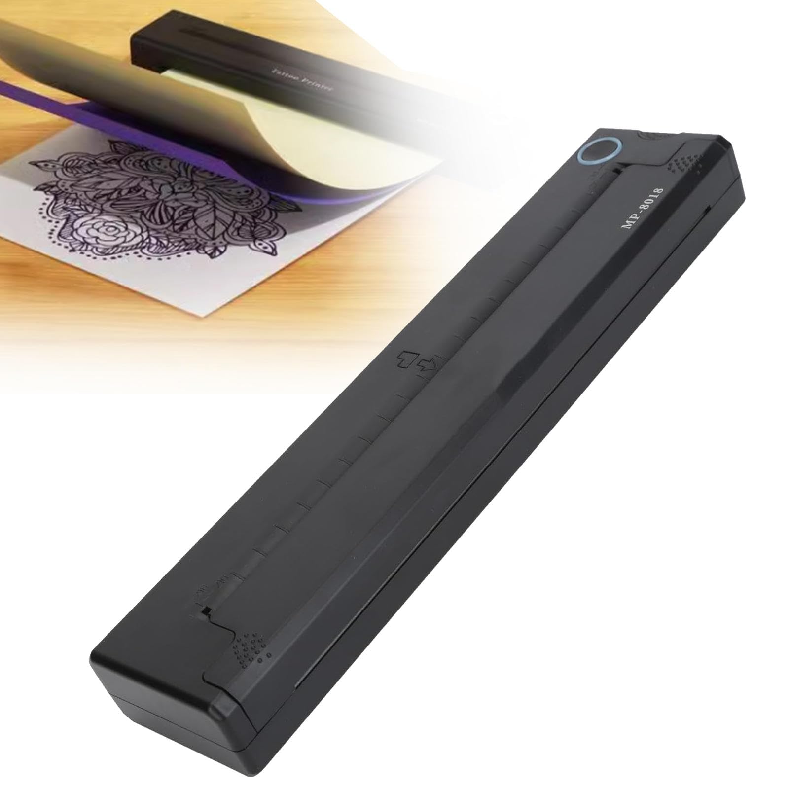 Drukarka Szablonów Do Tatuażu, Mini Kopiarka Termotransferowa Do Tatuażu USB Maszyna Do Transferu Tatuażu Z 30 Papierami Do Biura W Domu