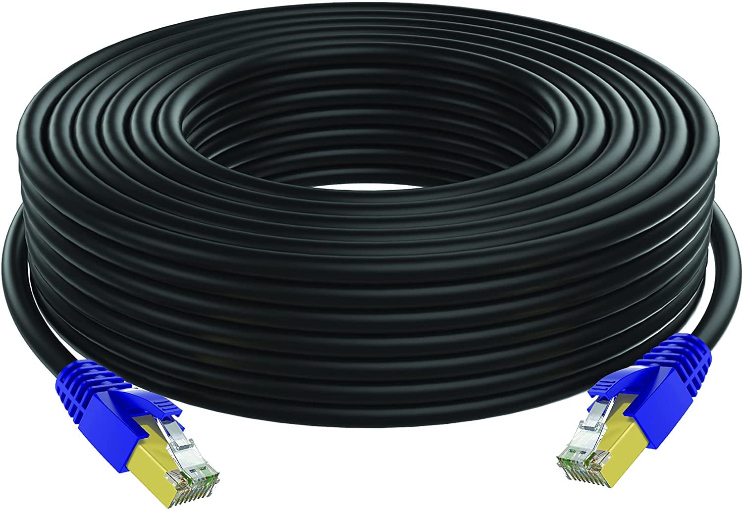 MAXLIN CABLE Cat 7 Cable, 50 ft RJ45 600 MHz, Heavy Duty Indoor Outdoor