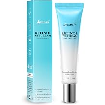 Retinol Eye Cream - Eye Cream for Dark Circles, Puffiness, Anti Aging, with Peptides, Caffeine, Hyaluronic Acid, Reduces Bags, Dark Circles Under Eye Treatment, Smooths Wrinkles & Fine Lines, 1 fl. oz