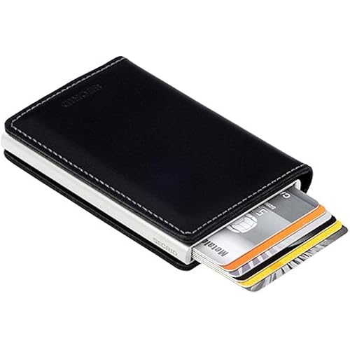 Secrid Slim Wallet Leather Black, RFID Safe Card case