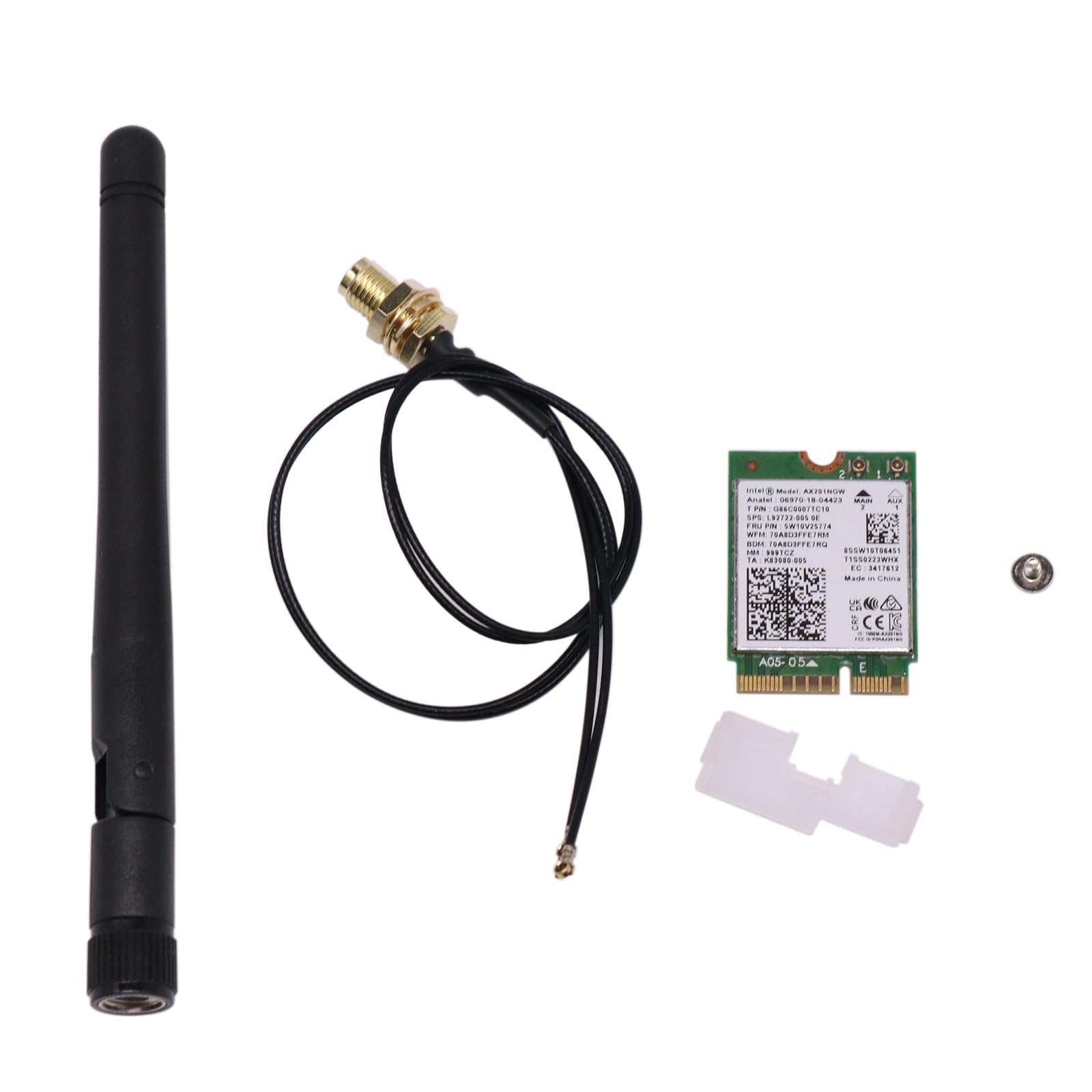 BestParts Kit de cable de antena inalámbrica para tarjeta WiFi de repuesto para HP Elite mini 600 800 G8 G9 DM AX201NGW