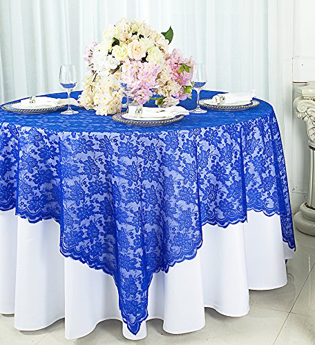 Wedding linens inc. 54 in square lace table overlays, lace tablec…