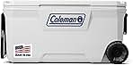 Coleman Marine Cooler with Fully Insulated UV Guard Lid & Body, Keeps Ice for 3+ Days, Great for Boating & Fishing, 52qt/100qt Wheeled/120qt Options