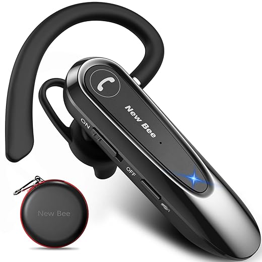 New Bee Dual-Mic Bluetooth Earpiece V5.0