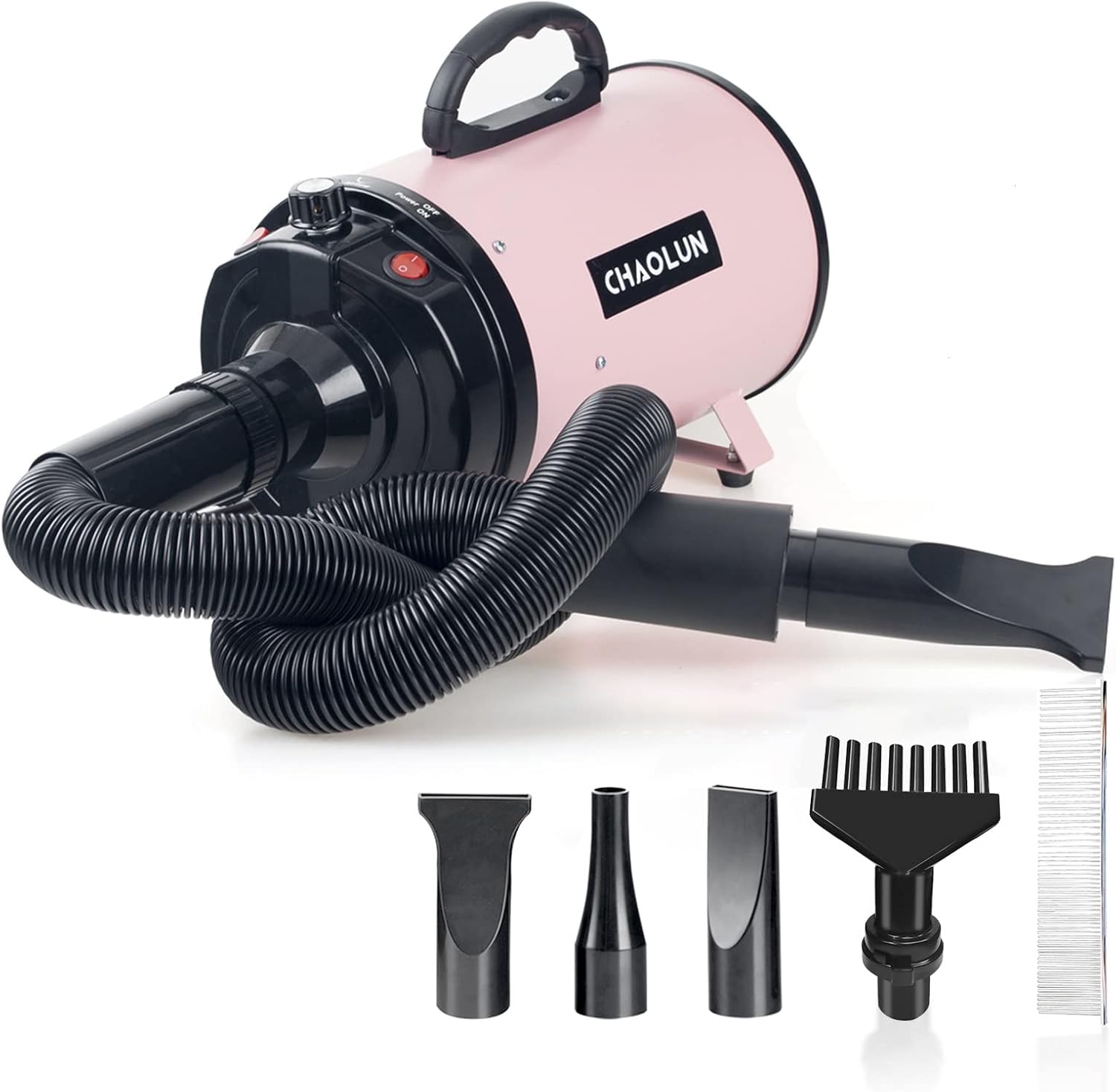 CHAOLUN Upgraded Dog Dryer 2800W 3.8HP Stepless Adjustable Speed - High Velocity Professional Pet Dog Blow Dryer with The Long Power…