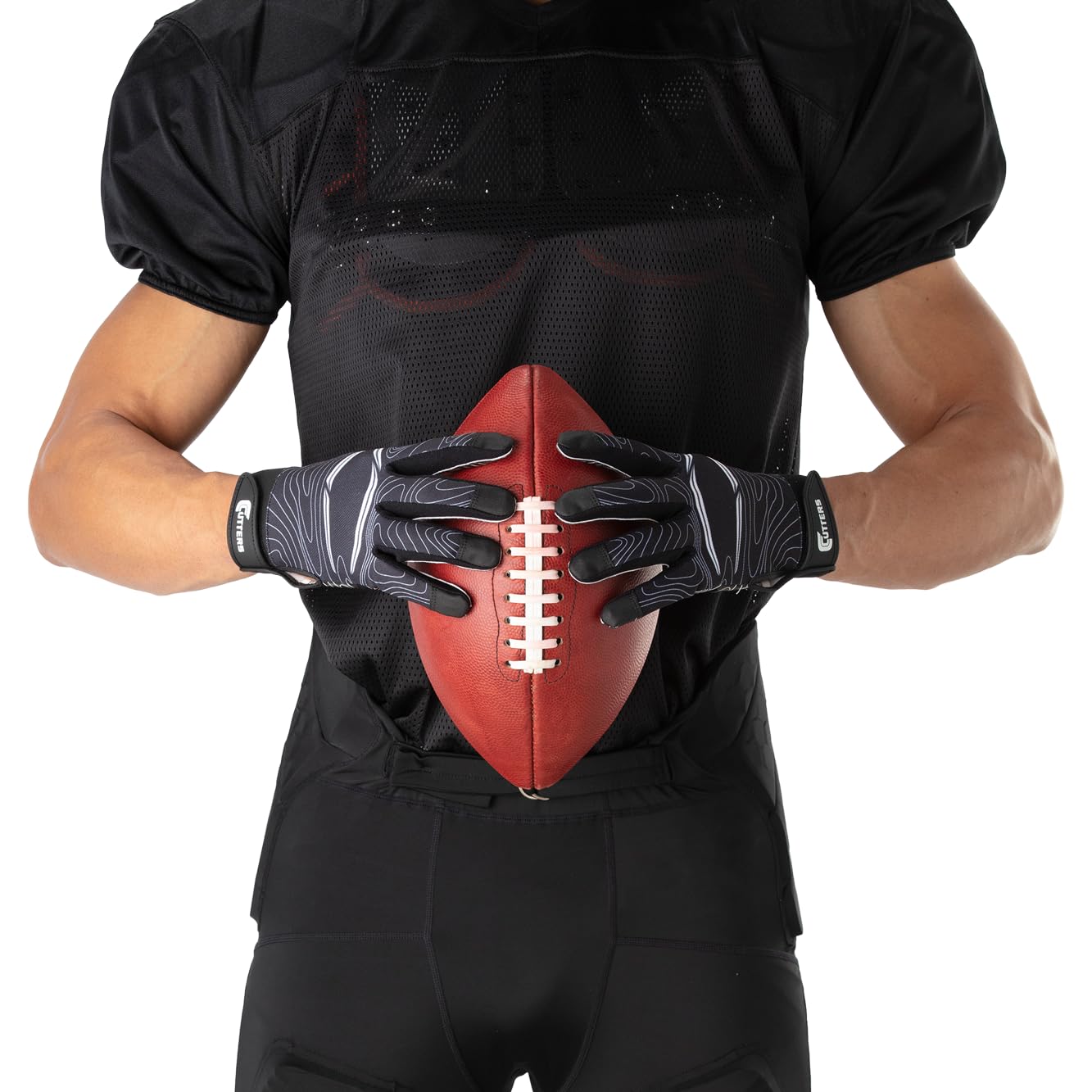 Cutters Gants de Football Game Day - Gants de Receveur - Grip Ultra Collant - Tailles Jeunes et Adultes (1 Paire)