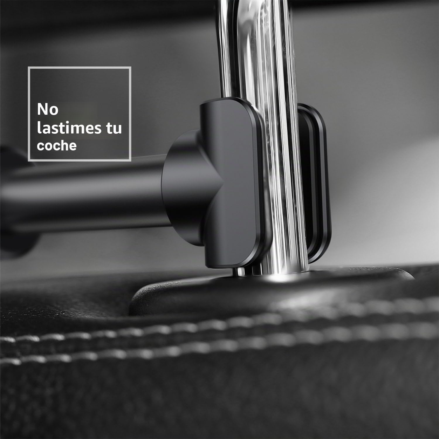 FYOUNG Soporte para reposacabezas de Coche Compatible con Nintendo Switch & OLED Model, Soporte de Coche Universal Ajustable para Consola de Juegos, teléfono y tabletas (4 "-11")