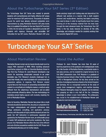 Manhattan Review SAT Math Essentials [3rd Edition]: Turbocharge Your Prep (Manhattan Review Digital SAT Prep [Third Edition])