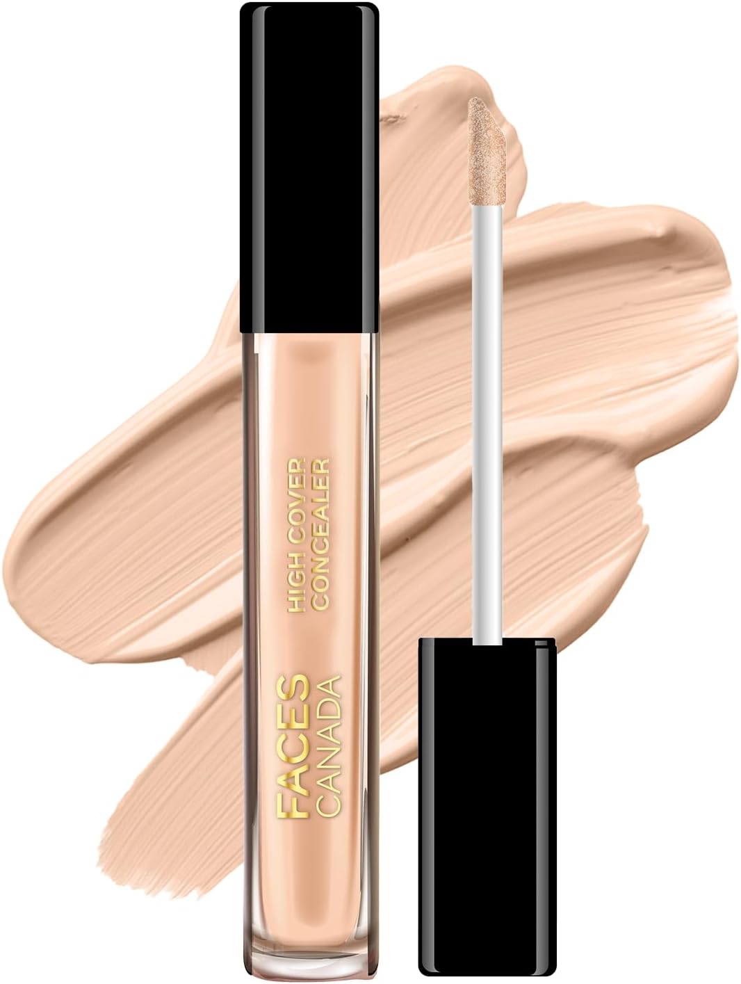 FACESCANADA FACES CANADA High Cover Concealer - Caramel Crunch 03 | High Coverage | Blends Easily | Natural Finish I Covers Spots, Blemishes & Dark Circles | With Shea Butter & Vitamin E | 4 ml