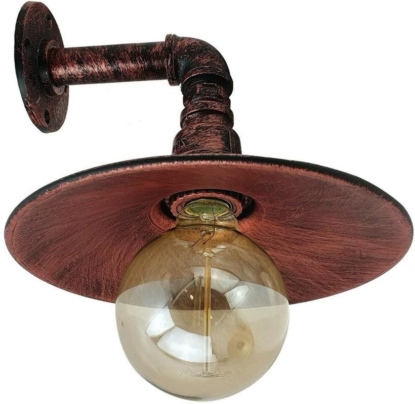 Applique Murale Industrielle Vintage Rétro Polie En Laiton Vert