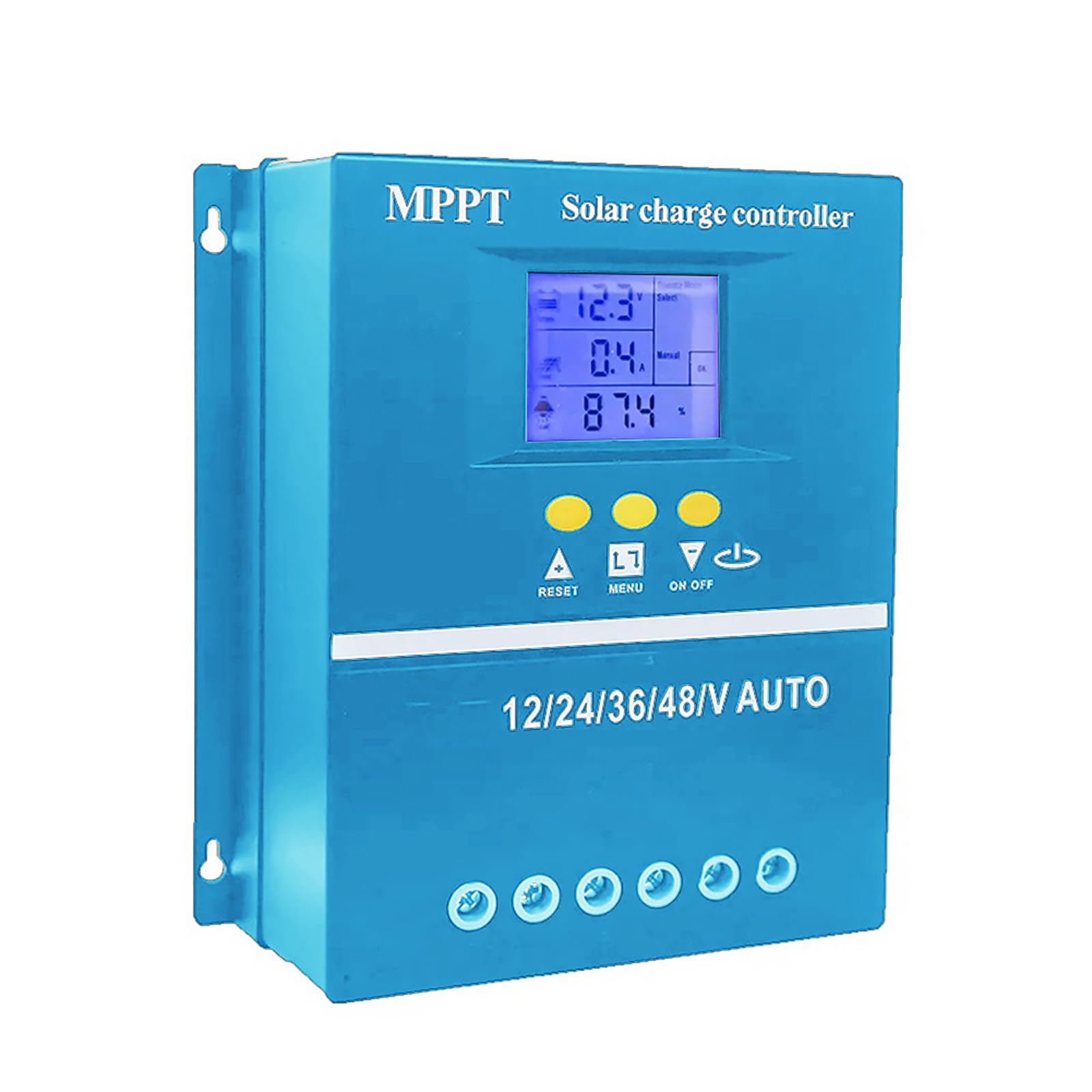100A MPPT Solar Charge Controller 12V 24V 36V 48V With LCD Display, Battery Intelligent Controller Max 100V Input Dual USB for Lead-Acid/Lithium (100A)