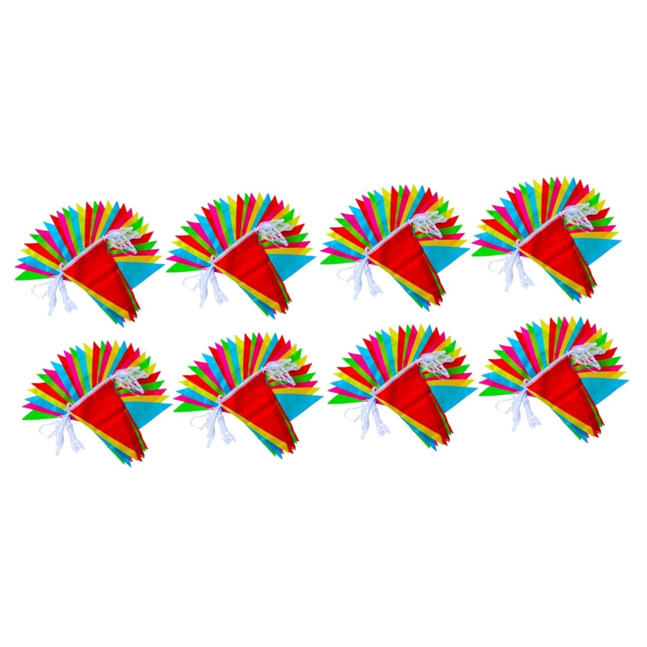 BESPORTBLE 2 Set Di Bandiere A Corda Con Ciondolo 40 M Stendardi Decorazioni Per Feste Di Compleanno E Natale 4 Confezioni * 2