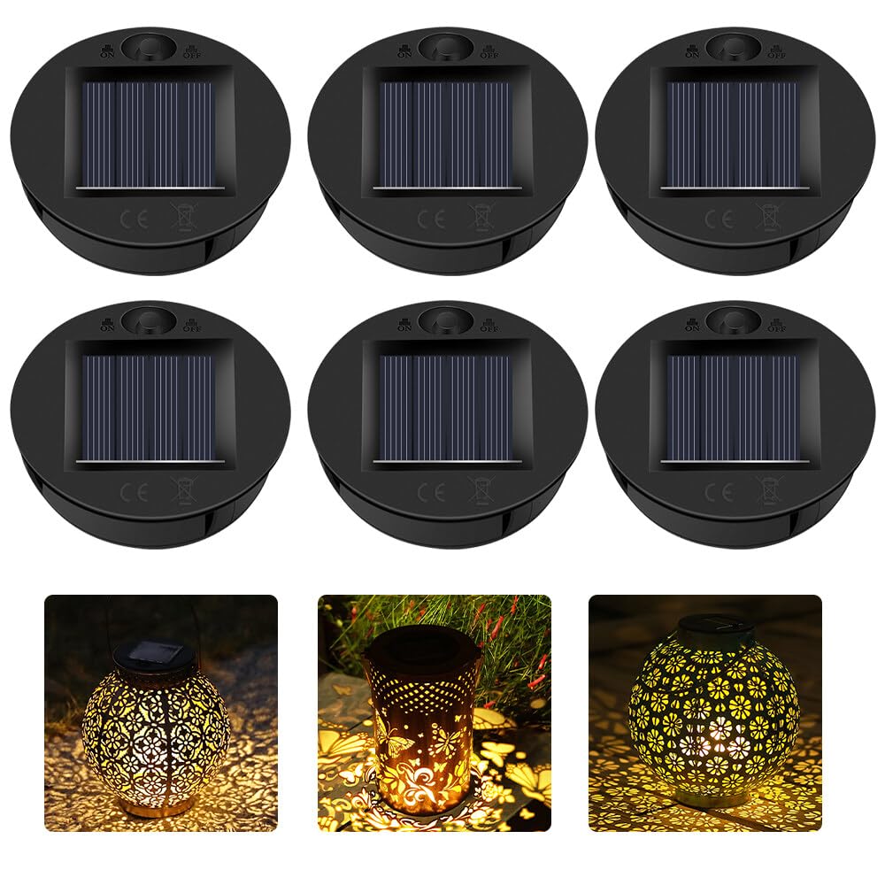 XPJBKC 6PCS Solar Light Replacement Top