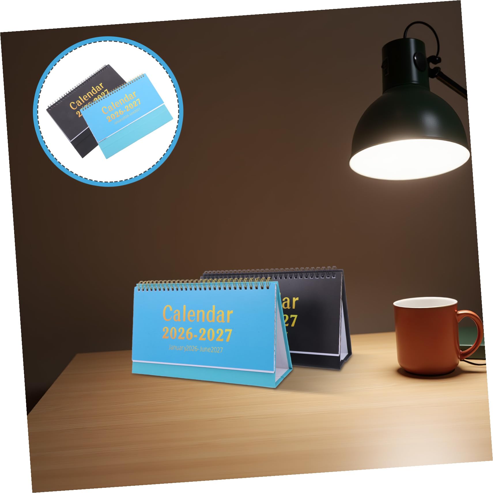 Kalender 2026, 2-teiliger Dualbook-Tischkalender, Kleiner, platzsparender Monatsplaner für Büro, Zuhause und Klassenzimmer, tägliche Referenz für Nahtlose Terminplanung