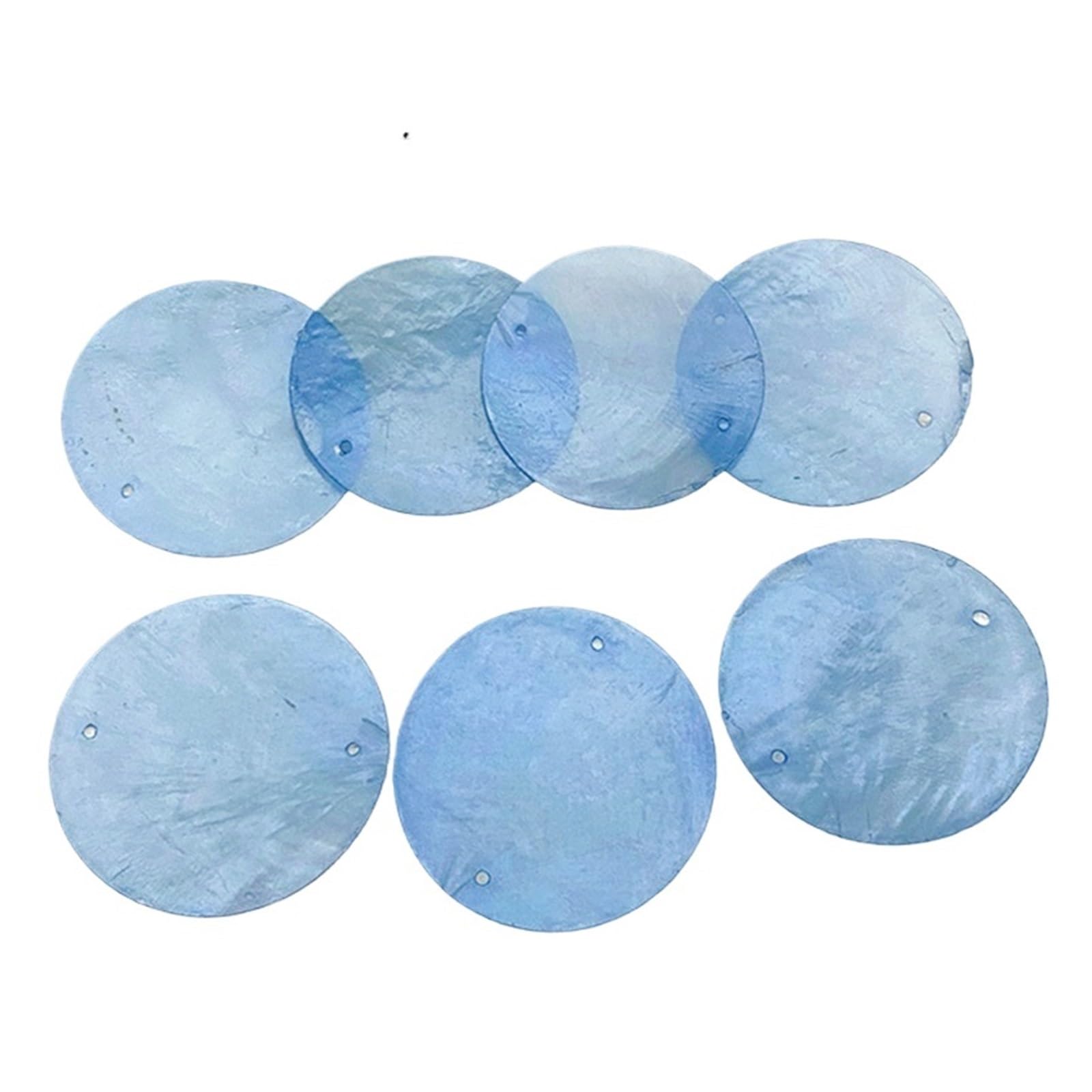 LuoAXINN Capiz Shells 5cm DIY Wind Chimes Capiz Shell with Two Holes Sea Round Shells for Crafts Jewelry Making Accessories Home Decor(Color7)
