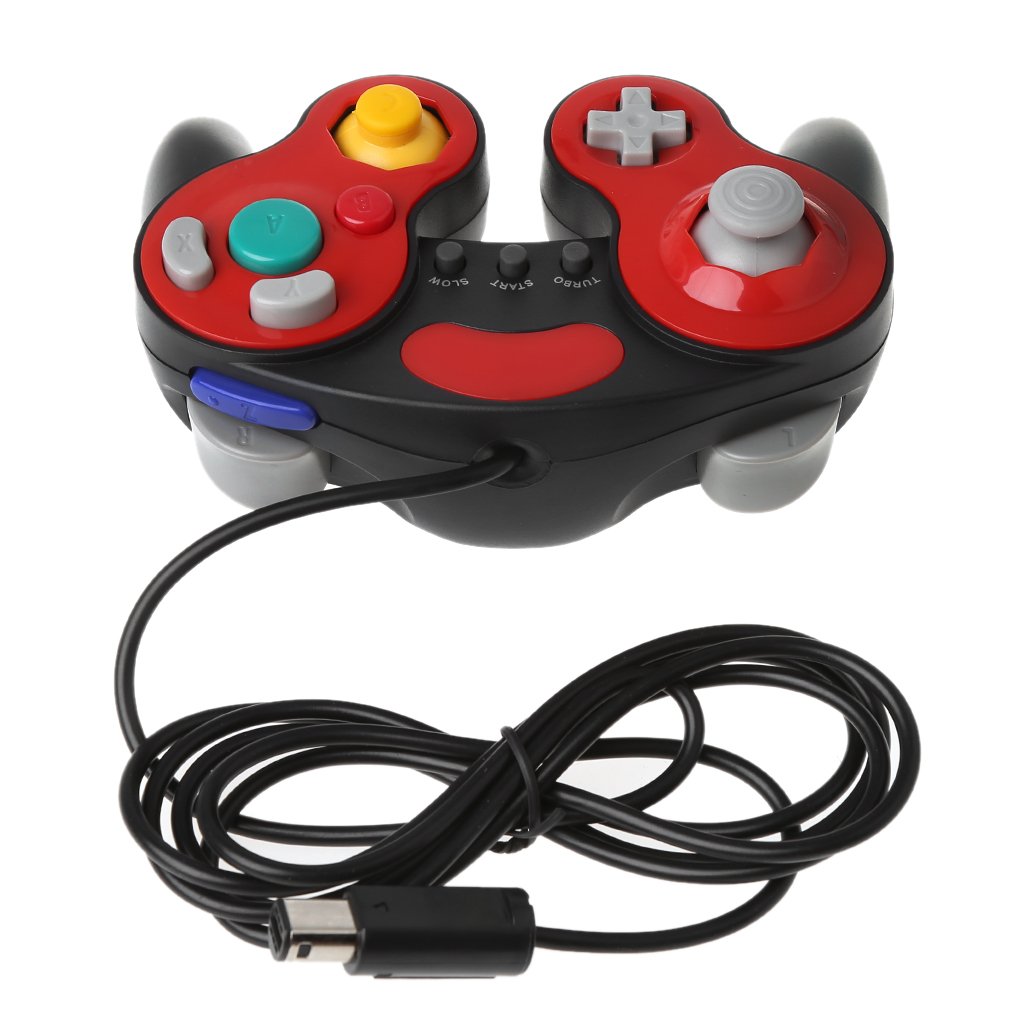 goodluxx Joystick palmare cablato Controller per Gamepad per Game Cube Wii NGC Console Controller per Gamepad palmare per Game Cube Viola [Video Game] [Video Game]