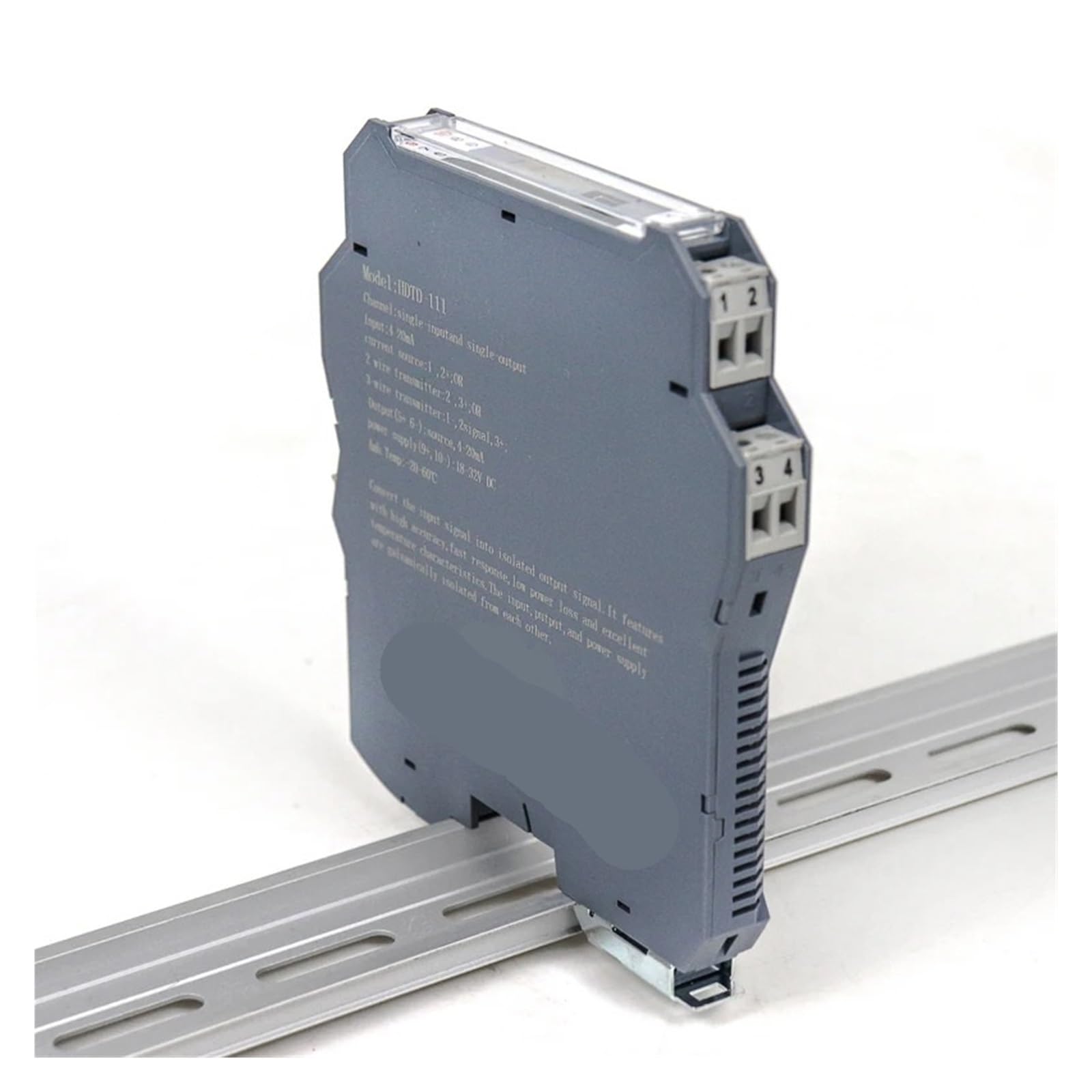 Alimentazione 220V Ingresso 4-20mA 0/1~5V Uscita 0~10V Isolatore Segnale analogico 1/2 canali(0-10V in_220V_0-10V)