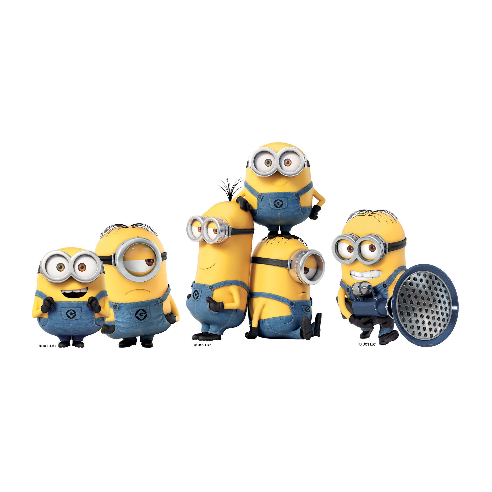 Star Cutouts SC4729 Minions Three Small Cardboard Cutouts Shelf Top Pack Height 27cm