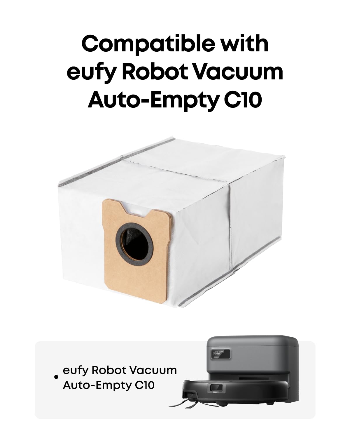 Amazon.com: eufy 6-Pack Large Capacity Dust Bags Compatible with
