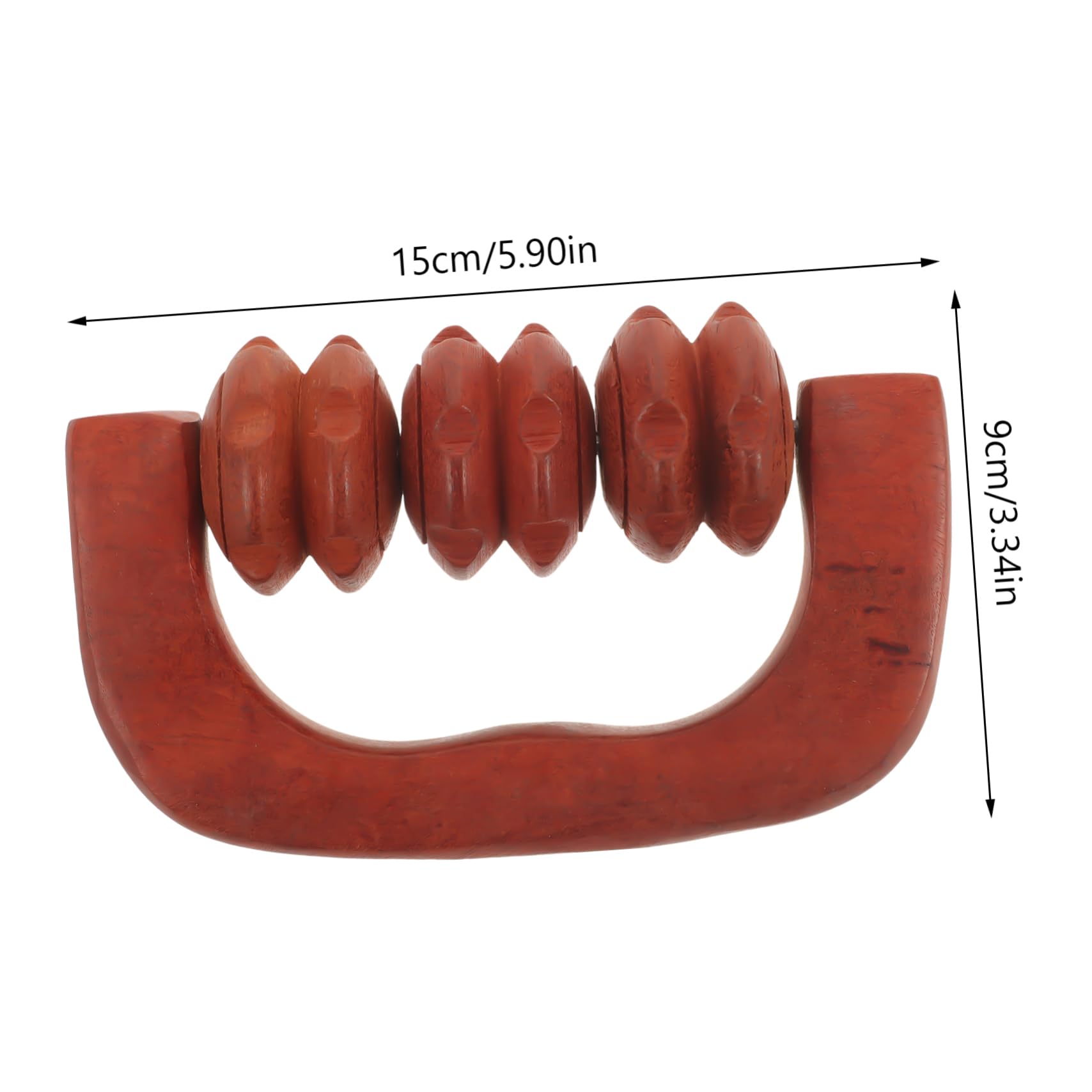 Healeved 3 Piezas Masajeador de rodillos de madera. Rodillo de masaje de madera Masajeador de madera Rodillo de madera para masaje masajeador de rodillos para el cuello rodillo de