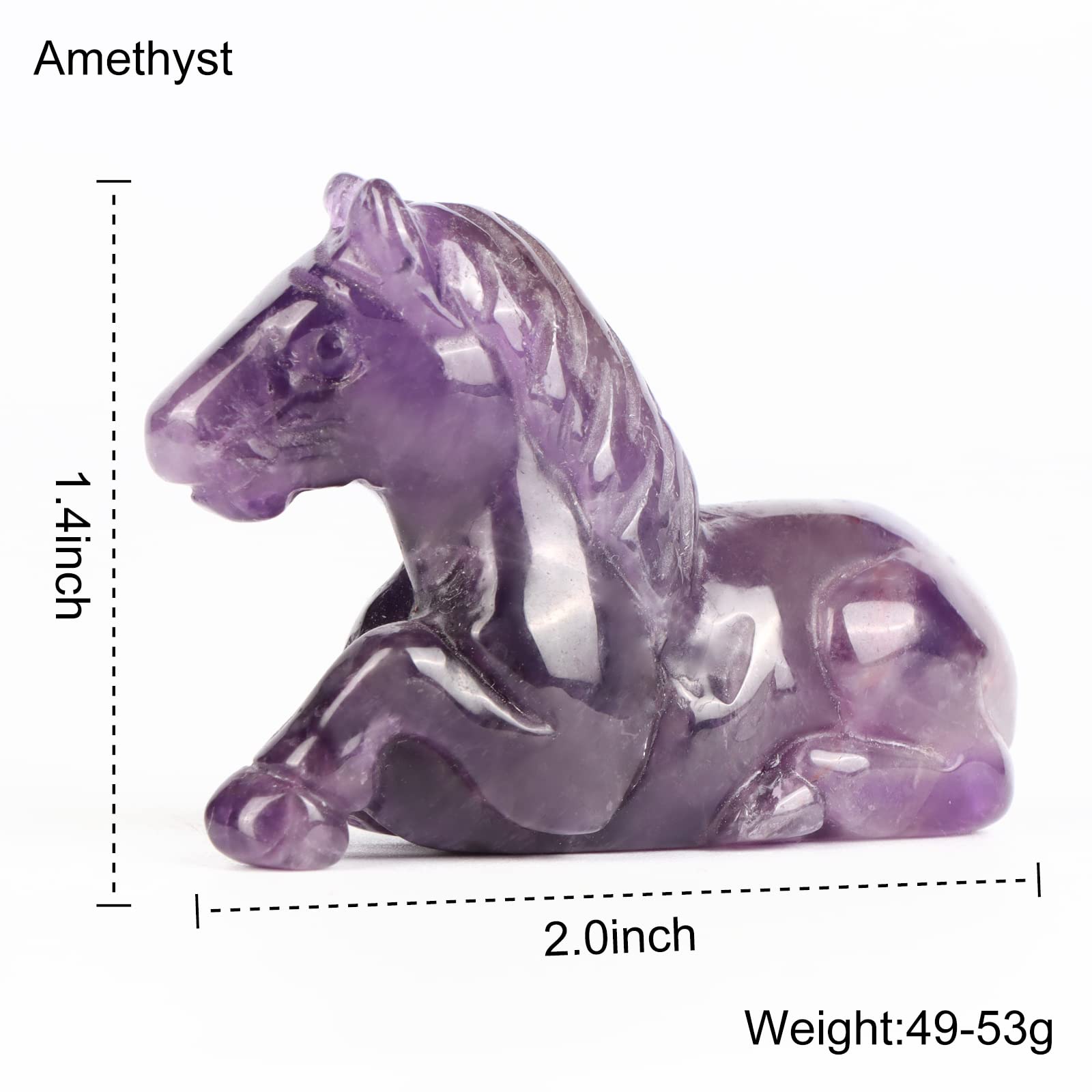 Amazon.co.jp: Hxswkk アメジスト 馬 : ホーム＆キッチン