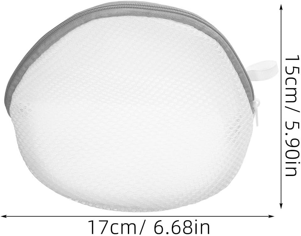 Laundry Bag Mesh Wash Bags for Delicates Underwear 15x17cm Polyester Zippered 2pcs for Washing Machine and Travel