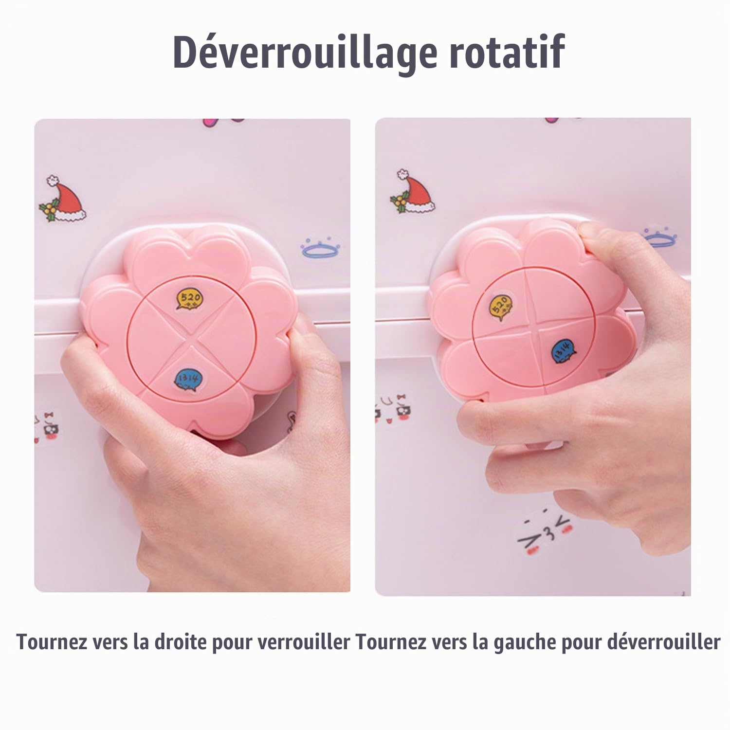 Organisateur d'Accessoires Pour Cheveux, Accessoires Cheveux Pour Filles Étui, Boîte à Bijoux Pour Bandeaux De Cheveux, Organiseur Pour Chouchous à Cheveux pour Accessoires De Cheveux, Maquillage