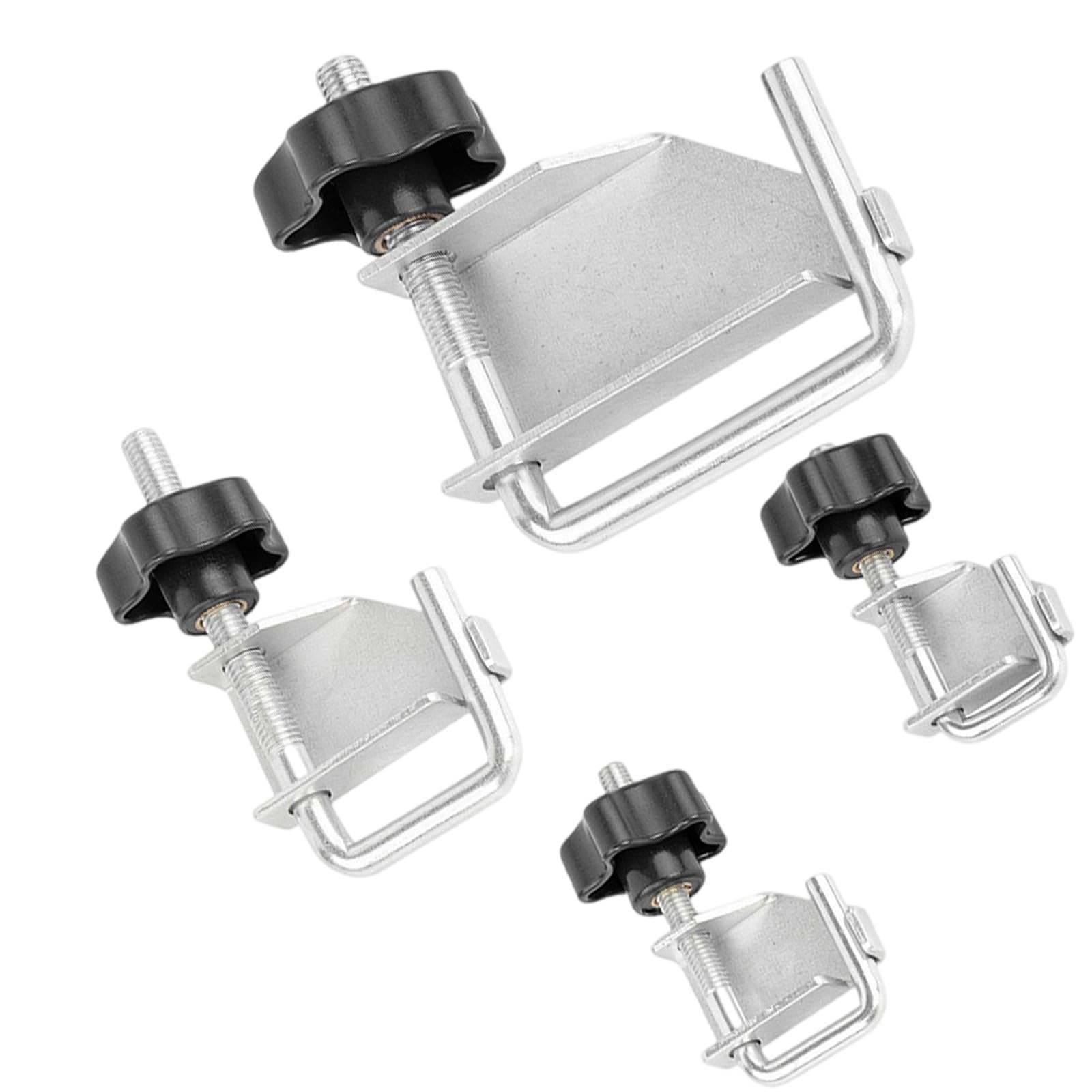 Industrial Strength Clamping Kits Antirust Coated Tube Fasteners for Mechanics Plumbers Home Improvement Projects Steel Tube Clamp Set