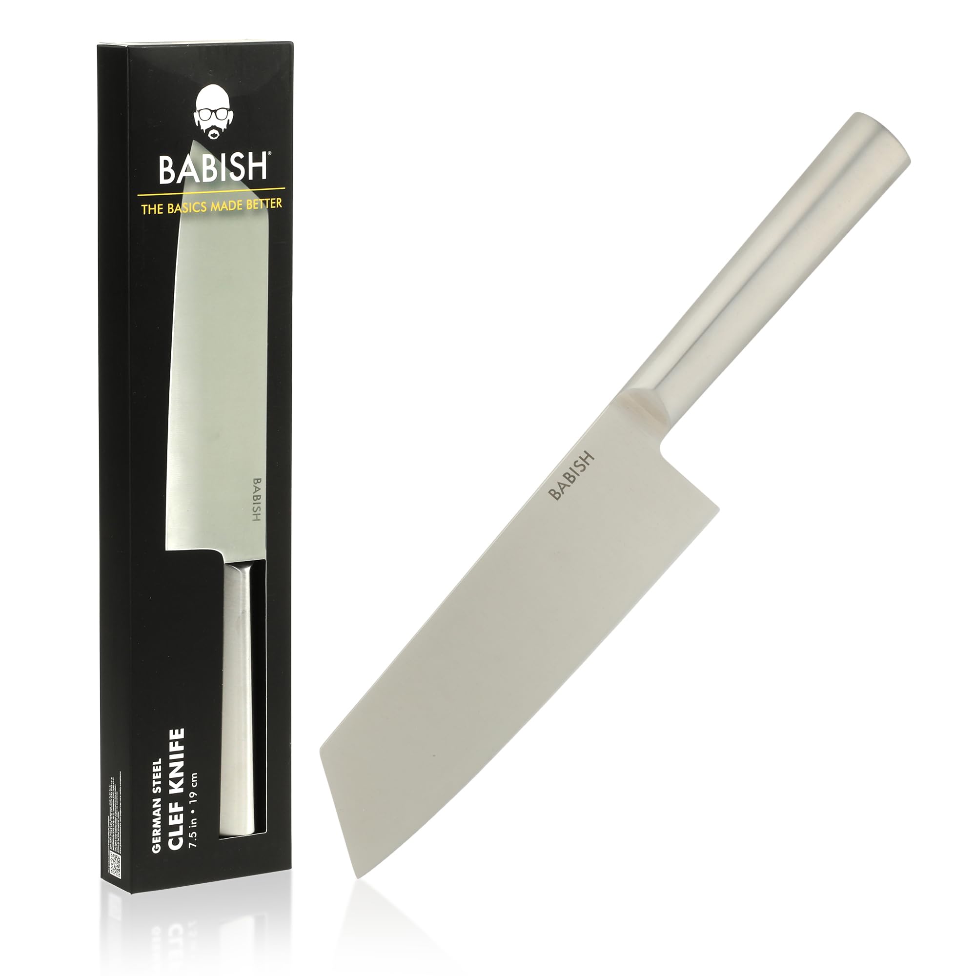 Babish High-Carbon 1.4116 German Steel Cutlery, 7.5" Clef (Cleaver + Chef) Kitchen Knife, Good Housekeeping Standout Knife of 2022 — Amazon image 6