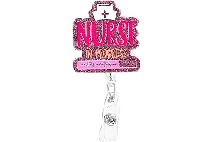 Badge Reel Holder Retractable Nursing ID Badge Holder