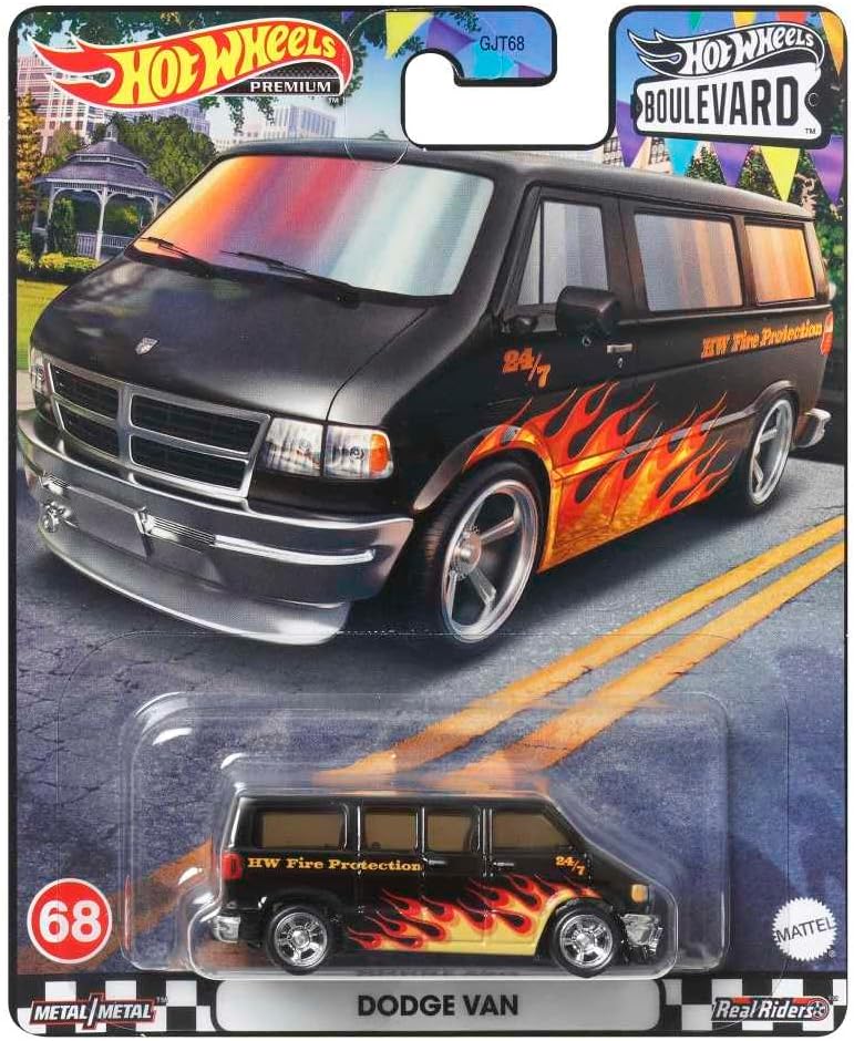 Premium Dodge Van #68 - Boulevard Series - Hot Wheels 1/64 Scale