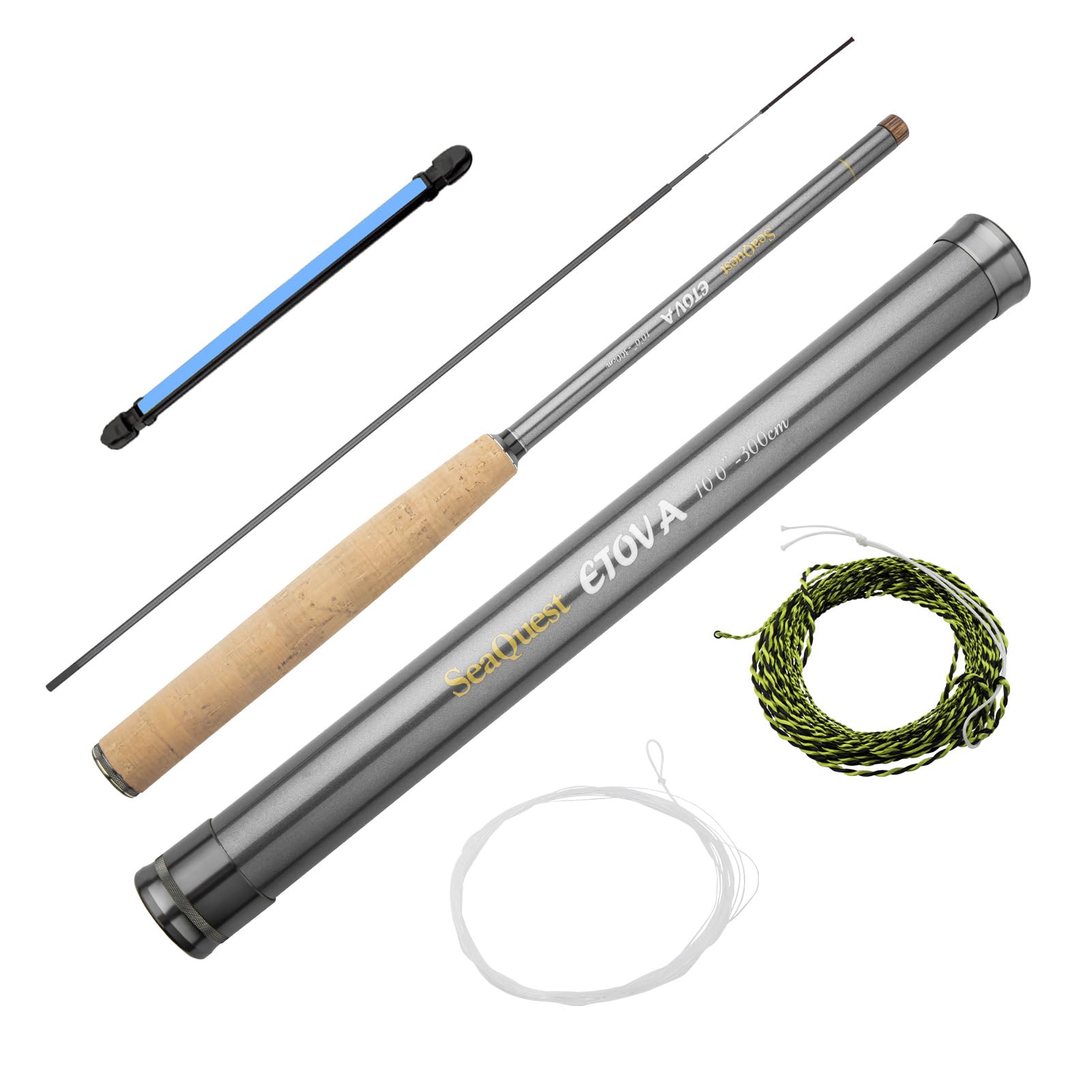 SeaQuest Silvery ETOVA 10FT 300CM Tenkara Rod tuwa ETOVA 10' qiangse